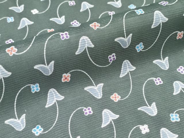 平和屋着物□極上 夏物 洗える最高級着物 ＜英＞はなぶさ謹製 小紋 絽 草花