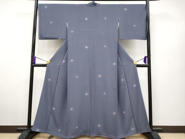 平和屋着物□極上 男性 江戸小紋 作家物 角通し 檳榔子染色地 