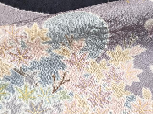 平和屋着物□訪問着 駒刺繍 絞り 枝花文 金彩 正絹 逸品 DAAU8544zy