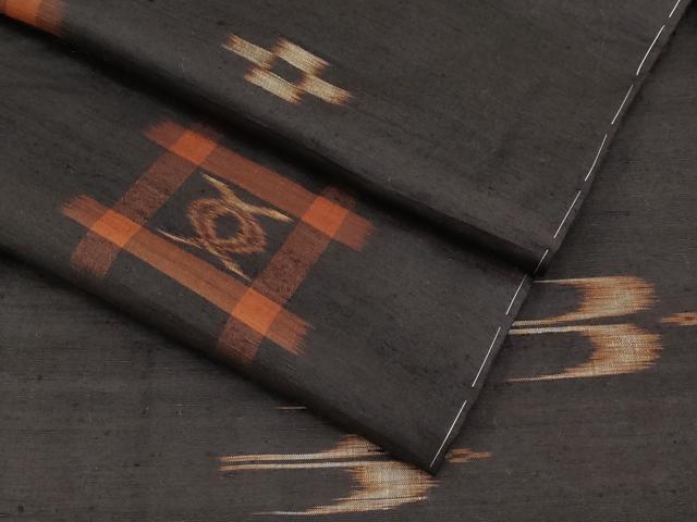 平和屋着物■極上　国指定重要無形文化財　本場久米島紬　手織　逸品　未使用　CYAA2896s5