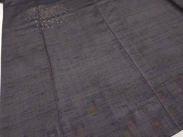 平和屋着物□極上 色留訪問着 紬地 花火 紅消鼠色