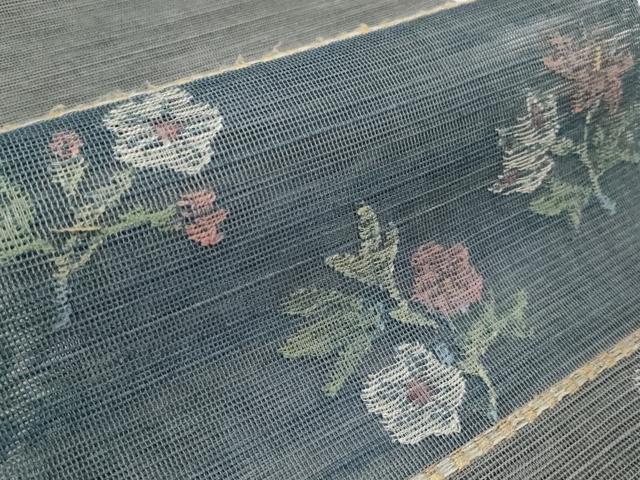 平和屋着物□極上 1854年創業 帯屋捨松 九寸名古屋帯 わらび文