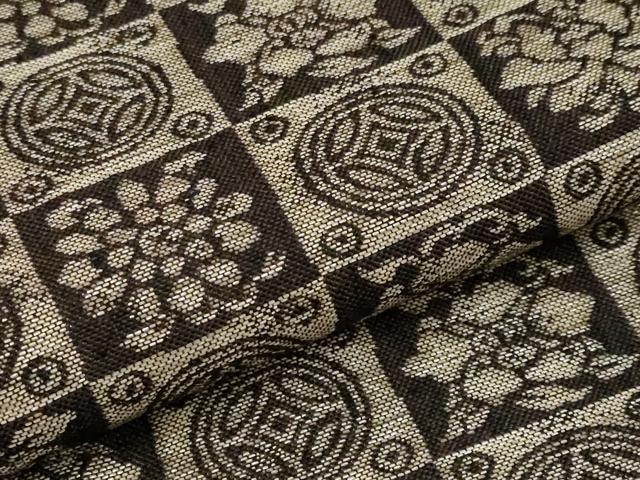 平和屋本店□極上 西陣 勝山織物謹製 九寸開き名古屋帯 遠州七宝 金糸