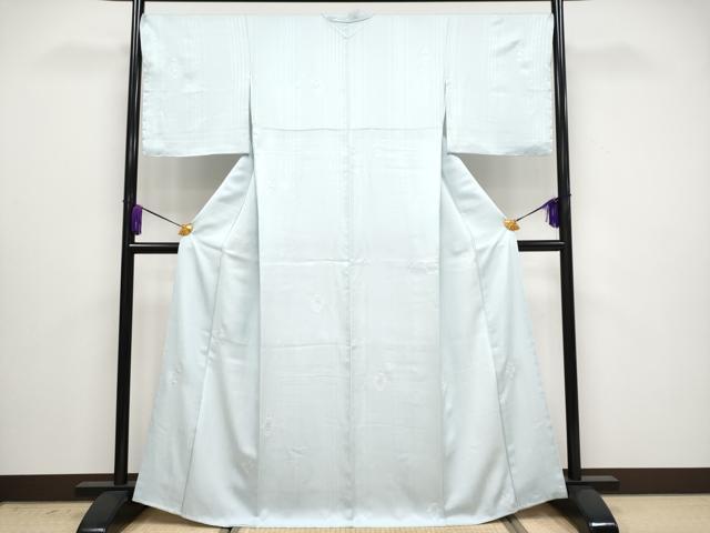 平和屋着物□極上 小紋 市松 花唐草地紋 暈し染め 逸品 DZAA7692kh5