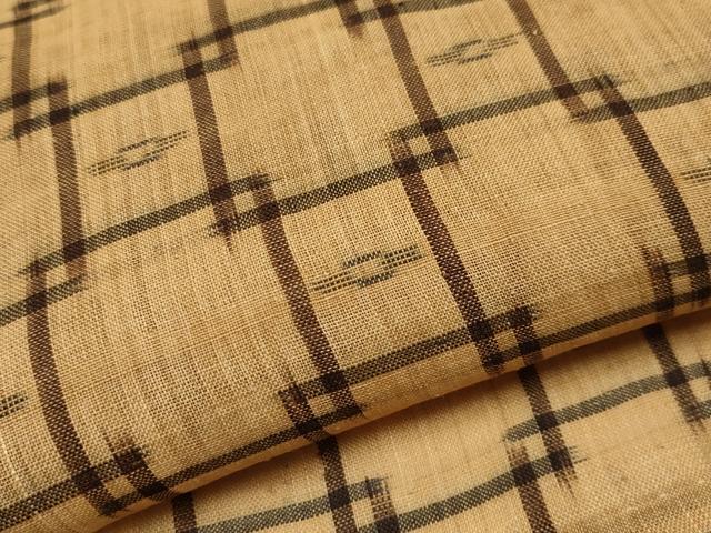 平和屋着物▽上質な紬 単衣 洋花文 正絹 逸品 DAAP7513du