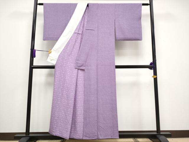 平和屋着物□極上 人間国宝 小宮康孝 江戸小紋 単衣 舞花小紋柄