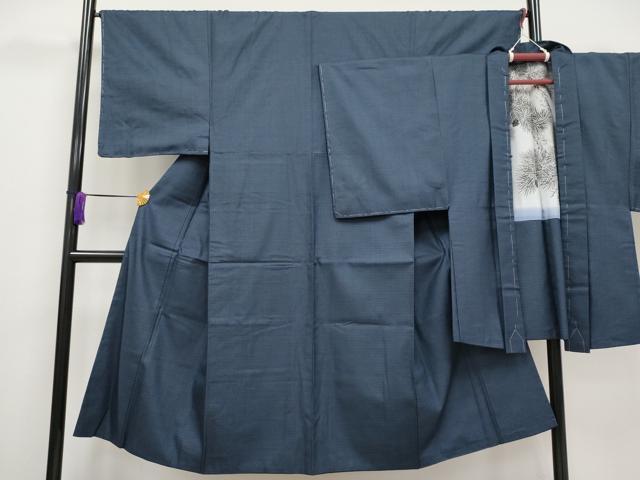 平和屋着物■極上　男性　紬　130亀甲　アンサンブル　逸品　未使用　CYAA3050s5