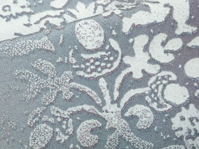 平和屋着物□極上 日展作家 山本唯与志 レリーフ染 小紋 華