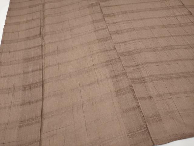 平和屋着物□極上 夏物 夢工房 上布 横段文 宗伝唐