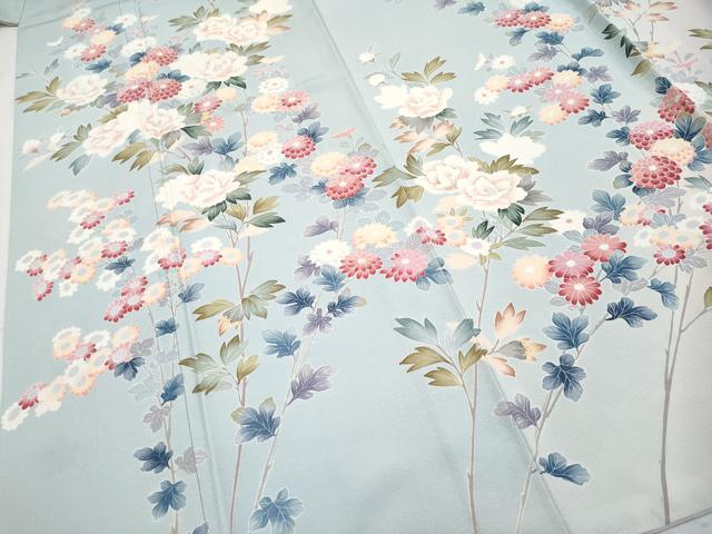 平和屋本店□極上 訪問着 友禅 枝花文 暈し染め 逸品 CYAA3107s5