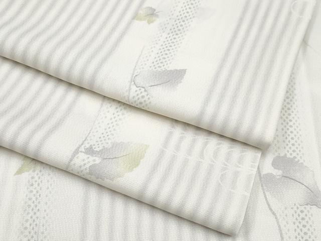 平和屋着物■極上　夏物　森英恵・HANAE MORI　小紋・浴衣兼用　枝葉間道　やまと誂製　洗える着物　逸品　CYAA3117s5