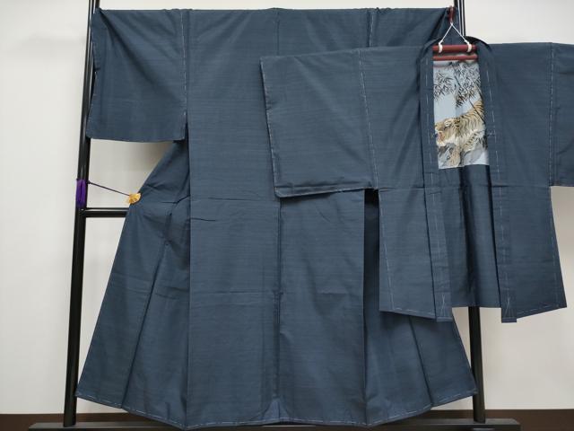 平和屋着物■極上　男性　本場大島紬　アンサンブル　キングサイズ　80亀甲　総詰め　逸品　未使用　CYAA3118s5