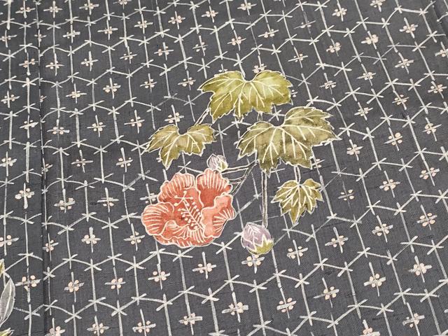 平和屋着物□極上 友禅作家の巨匠 浅井青仁 訪問着 紬地