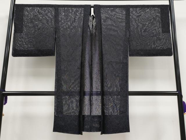 平和屋着物■極上　BANKANわものや　スリーシーズン　春夏秋　塵除け　長羽織　塵除け　草花紋紗　逸品　未使用　CYAA3149s5