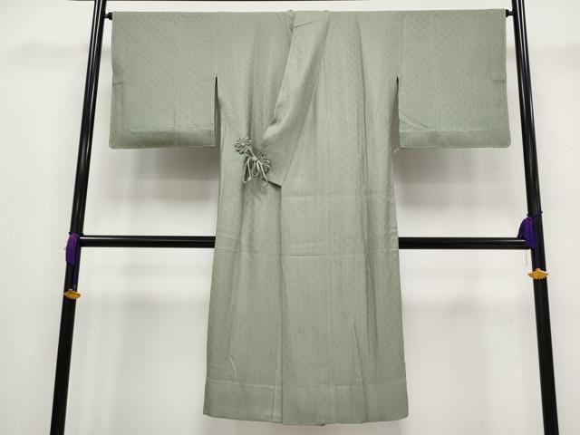 平和屋着物■極上　スリーシーズン　春夏秋　塵除け　道中着　ロング丈　金通し地　柳茶色地　逸品　未使用　CYAA3207s5