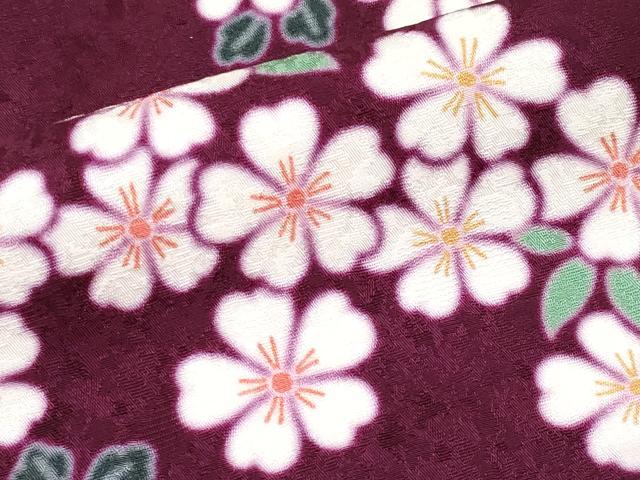 平和屋本店□極上 男性 訪問着 雲取り舞花文 金彩 紫紺色地 