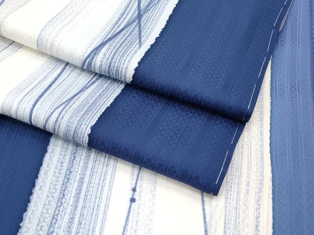 平和屋着物■極上　小紋　間道　逸品　未使用　CYAA3245s5