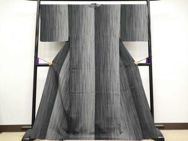 平和屋着物□極上 本塩沢 単衣 縞 逸品 未使用 CYAA3262s5