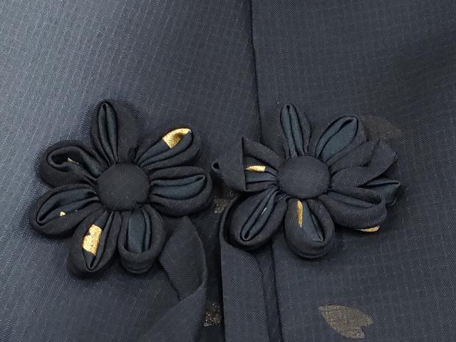 平和屋着物□極上 道中着 ロング丈 舞花びら 暈し染め 金彩 逸品