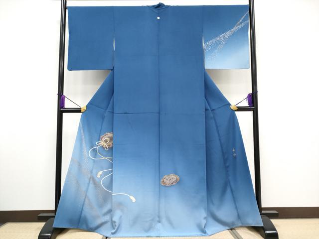 平和屋本店□極上 人間国宝 福田喜三郎 訪問着 相良刺繍 駒刺繍 鏡