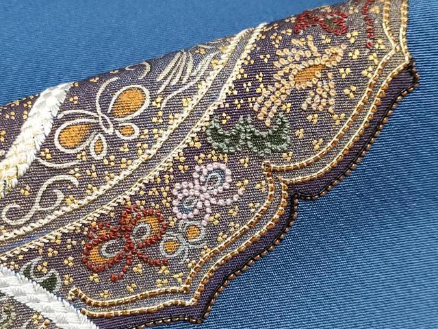 平和屋本店□極上 人間国宝 福田喜三郎 訪問着 相良刺繍 駒刺繍 鏡