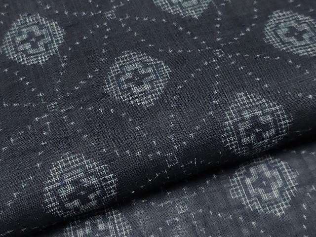 平和屋本店□極上 夏物 重要無形文化財 本場宮古上布 七宝文