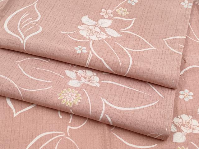 平和屋着物■上質な長襦袢　無双仕立て　草花文　ときがら茶色地　逸品　未使用　CYAA3358s5