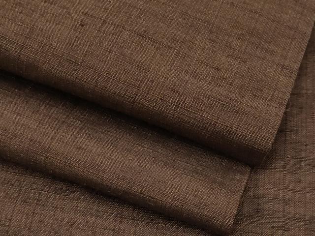 平和屋着物□極上 男性 紬 アンサンブル 色無地 黒茶色地 逸品 CYAA3426s5