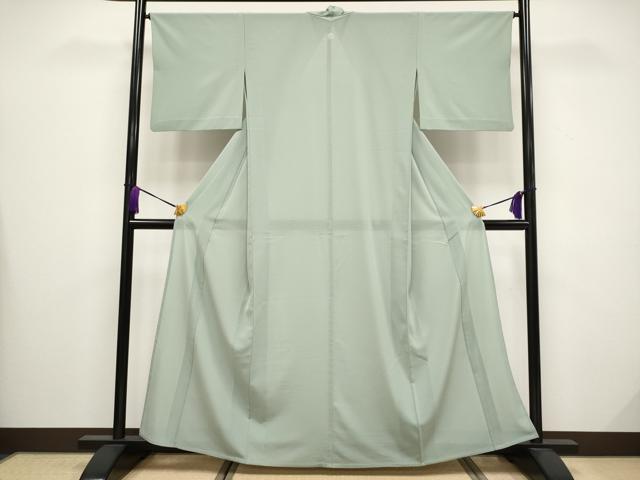 平和屋着物■極上　夏物　洗える最高級着物　＜英＞はなぶさ謹製　色無地　絽　深川鼠色地　逸品　CYAA3531s5 平和屋着物□極上 夏物 洗える最高級着物 ＜英＞はなぶさ謹製 色無地 絽