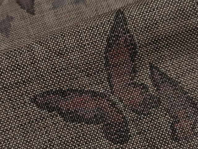 平和屋着物□極上 都喜ヱ門 本場大島紬 9マルキ 泥染め 蝶