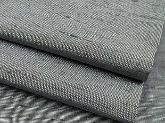 平和屋着物■極上　男性　紬　キングサイズ　単衣　色無地　煤色　逸品　CYAA3693s5