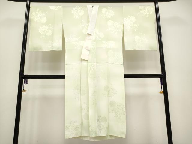 平和屋着物■上質な長襦袢　無双仕立て　雪輪枝花地紋　暈し染め　逸品　未使用　CYAA3696s5
