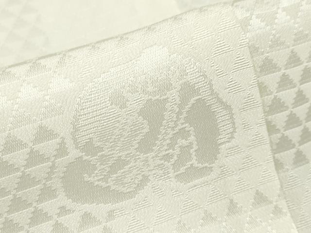 平和屋着物■上質な長襦袢　無双仕立て　七福神地紋　女郎花色地　半衿刺繍　逸品　未使用　CYAA3699s5 平和屋着物□上質な長襦袢 無双仕立て 七福神地紋 女郎花色地 半衿刺繍