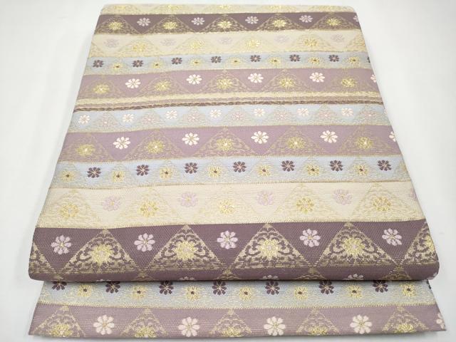 平和屋着物■極上　創業280年　誉田屋源兵衛　六通柄袋帯　唐織　福禄樹帯　鱗花文　金糸　逸品　CYAA3728s5