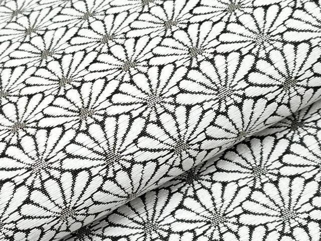 平和屋着物□極上 六通柄袋帯 唐織 菊尽くし 黒地 銀糸 逸品 CYAA3766s5