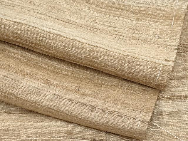 平和屋着物■極上　インド・アッサム　野蚕糸　手織　ムガシルク　横段文　逸品　未使用　CYAA3818s5