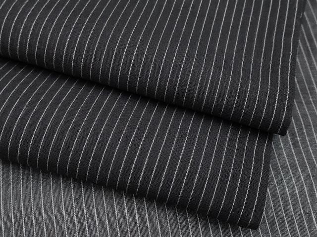 平和屋着物■極上　夏物　紗紬　縞　黒地　逸品　CYAA3906s5