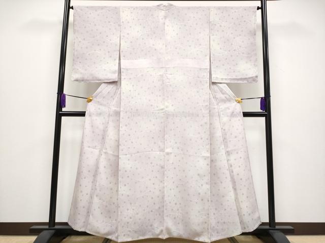 平和屋着物■極上　訪問着　無双　紗袷　紗×紗　水玉　露芝　暈し染め　金銀彩　逸品　未使用　CYAA3945s5