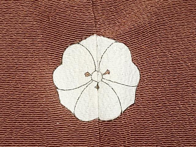 平和屋着物●極上　銀座きしや　訪問着　シダ　海老茶色地　金彩　たとう紙付き　逸品　CYAA4019s6 平和屋着物○極上 銀座きしや 訪問着 シダ 海老茶色地 金彩 たとう紙
