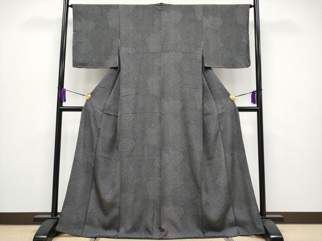 専用　小紋 平和屋着物○極上 江戸小紋 寄せ小紋柄 黒地 逸品 CYAA4038s6の通販は