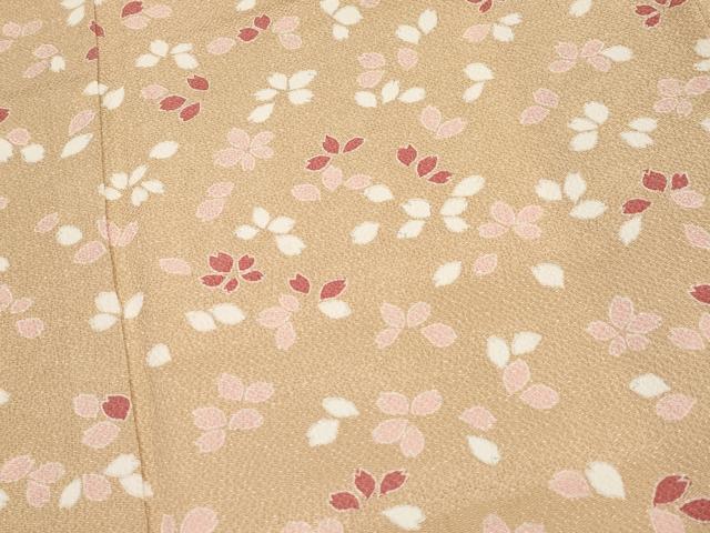 平和屋着物○極上 訪問着 舞桜 鬼しぼ縮緬 淡香色地 逸品 CYAA4083s6