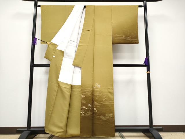 平和屋着物●極上　金彩友禅　卓越技能者・名工・和田光正　訪問着　寿光織　立波文　金銀糸　鈴乃屋扱い　逸品　CYAA4155s6_1