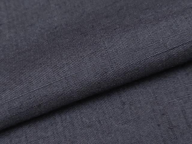 平和屋着物●極上　結城紬　色無地　濃紺地　証紙付き　逸品　未使用　CYAA4157s6_6