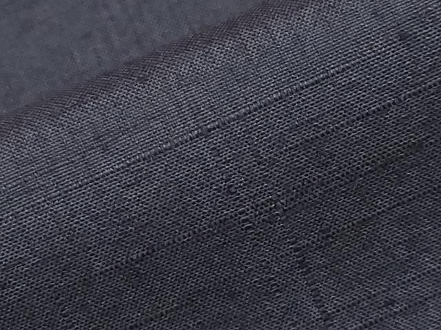 平和屋着物●極上　結城紬　色無地　濃紺地　証紙付き　逸品　未使用　CYAA4157s6_7