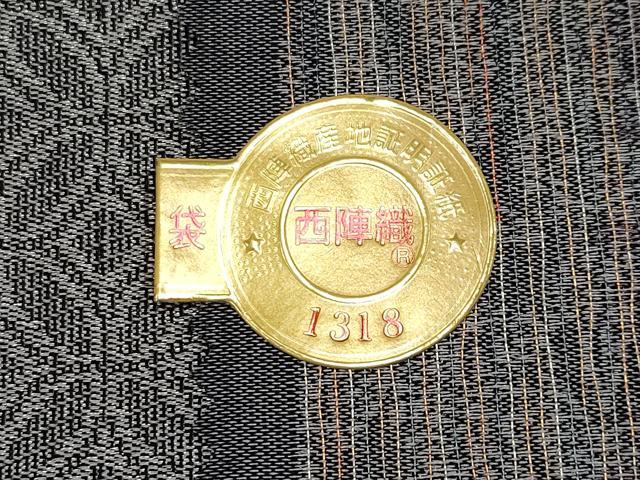 平和屋着物●極上　紋屋井関　御寮織　全通柄袋帯　草花文　金銀糸　証紙付き　逸品　CYAA4245s6_6