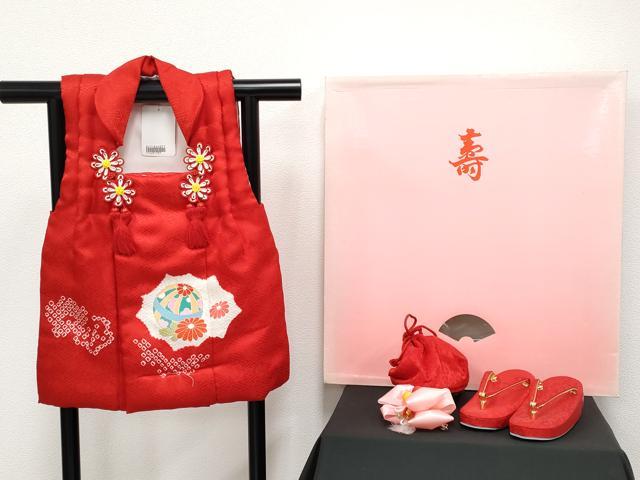 平和屋本店[]極上 七五三 女の子 3歳 被布・草履・巾着・髪飾りセット 