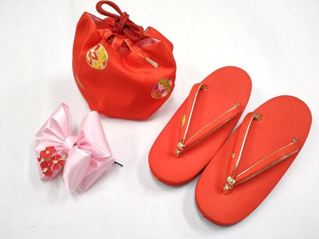平和屋本店[]極上　七五三　女の子　3歳　祝着・襦袢・被布・草履・小物セット　鞠　扇子　金彩　逸品　新品　CYAA4275s6_8