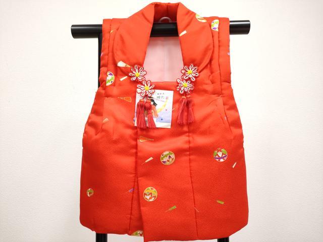 平和屋本店[]極上　七五三　女の子　3歳　祝着・襦袢・被布・草履・小物セット　鞠　扇子　金彩　逸品　新品　CYAA4275s6_5