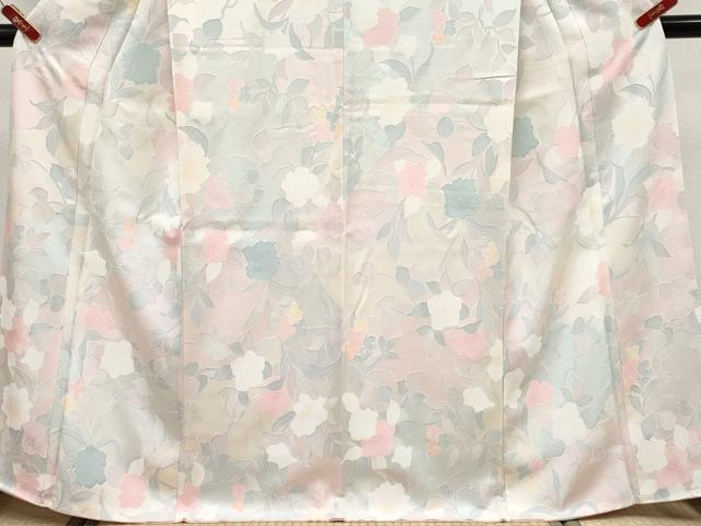 平和屋着物●極上　小紋　地紋起こし　枝花文　たたき染め　逸品　未使用　CYAA4296s6_4