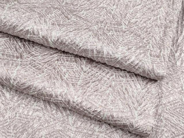 平和屋着物●極上　名門　藤娘きぬたや・総絞り　杢目絞り　小紋　梅鼠色地　逸品　CYAA4327s6